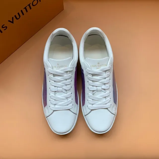 Louis Vuitton White Multicolor Low-Top Smooth Leather Lifestyle Sneakers 2