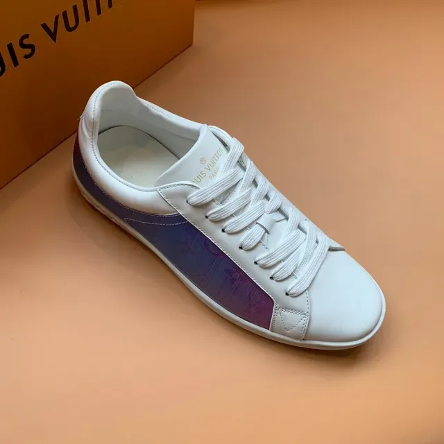 Louis Vuitton White Multicolor Low-Top Smooth Leather Lifestyle Sneakers 5