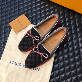 Louis Vuitton बुना चेकरबोर्ड बाउ लूफर्स