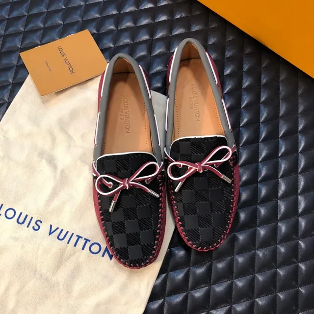 Louis Vuitton Woven Checkerboard Bow Loafers 5