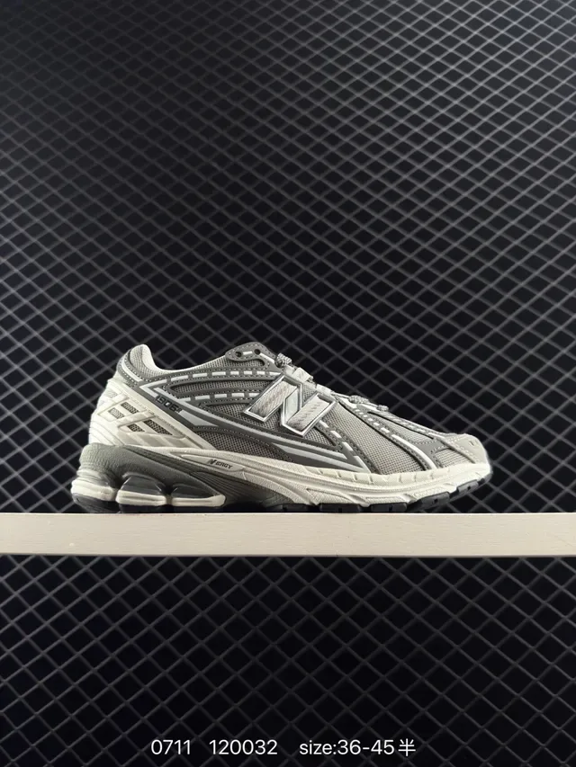 New Balance 1200 Cinza Branco Retro Runner Silhueta Camada de Malha e Sintético Superior Tênis Lifestyle 6