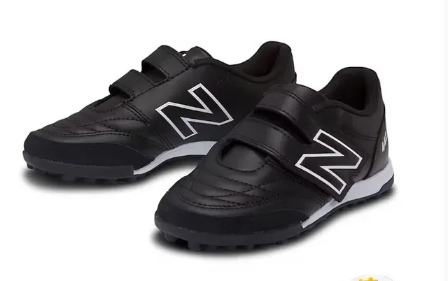 New Balance 442 White Black Low-Top Velcro Strap Closure Turf Soccer Shoes 3