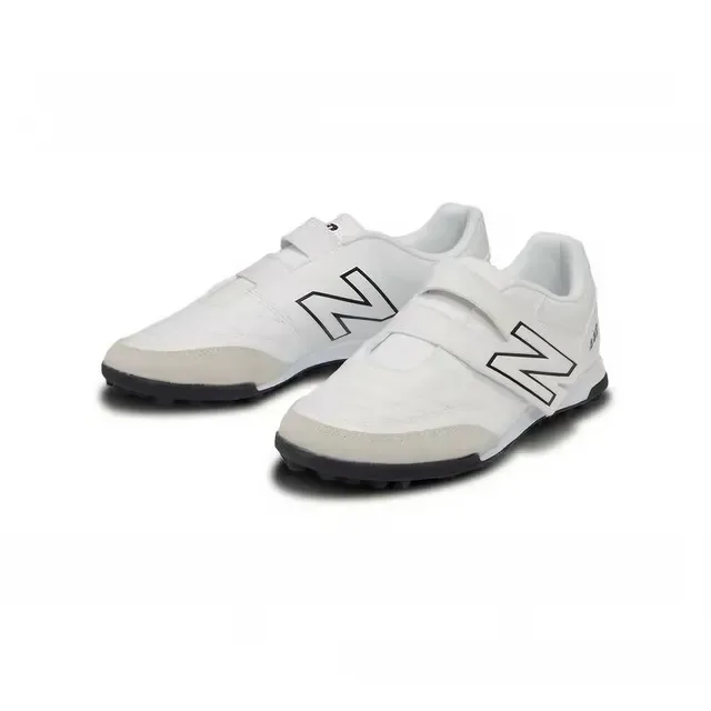 New Balance 442 White Black Low-Top Velcro Strap Closure Turf Soccer Shoes 8