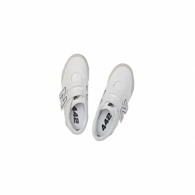 New Balance 442 White Black Low-Top Velcro Strap Closure Turf Soccer Shoes 11