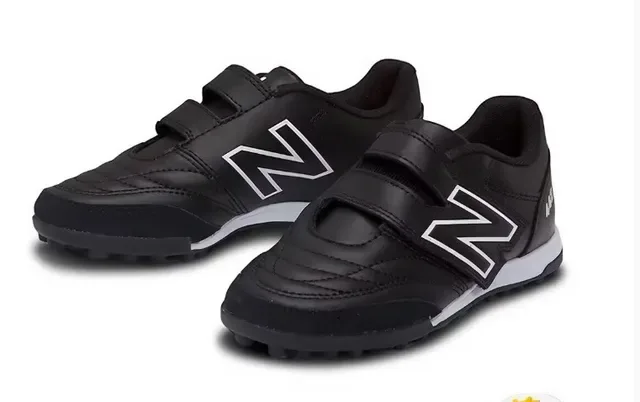 New Balance 442 White Black Low-Top Velcro Strap Closure Turf Soccer Shoes 14