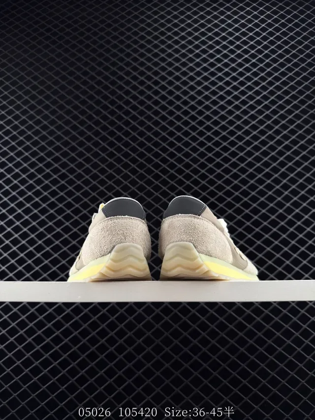 New Balance 471 Beige Suede-Fabric Retro Lifestyle Sneakers 5