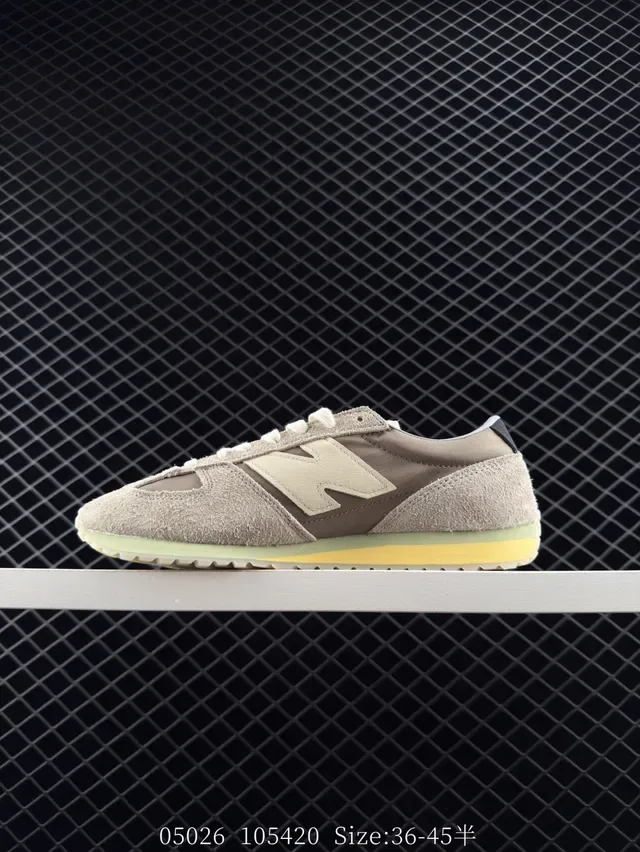 New Balance 471 Beige Suede-Fabric Retro Lifestyle Sneakers 7