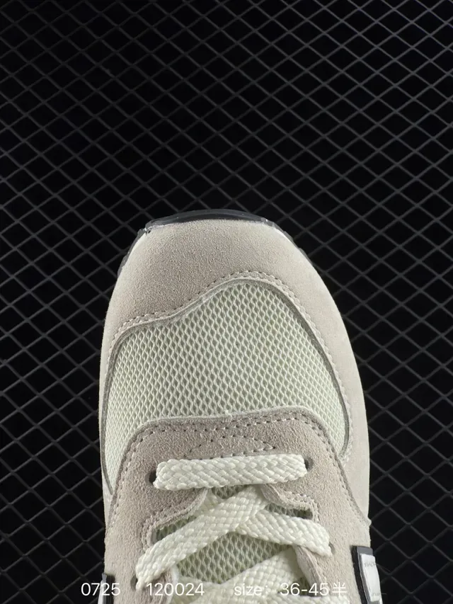 New Balance 574 Beige Suede and Mesh Lifestyle Sneakers 2