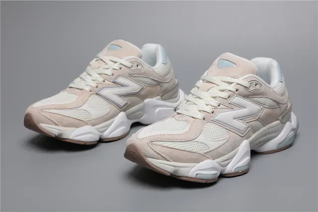 New Balance 9060 bege e azul claro tênis lifestyle 5