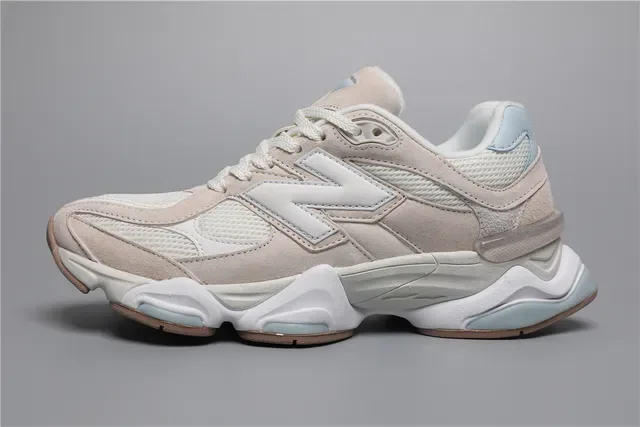New Balance 9060 bege e azul claro tênis lifestyle 9