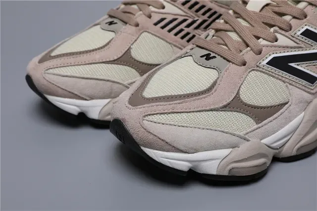 New Balance 9060 Bege Tênis Lifestyle de Camurça e Malha em Camadas 4
