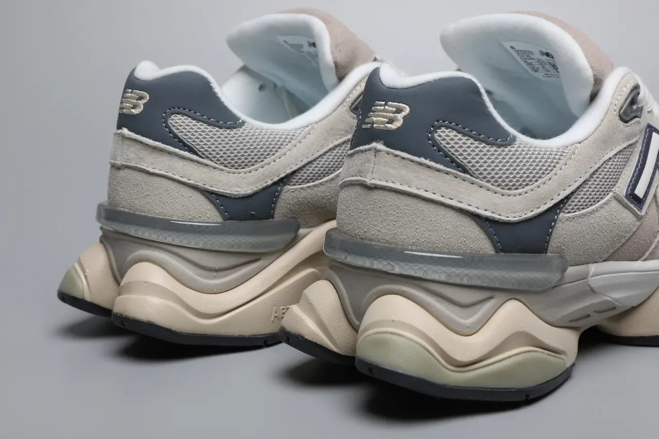New Balance 9060 Beige Navy Lifestyle Sneakers 2