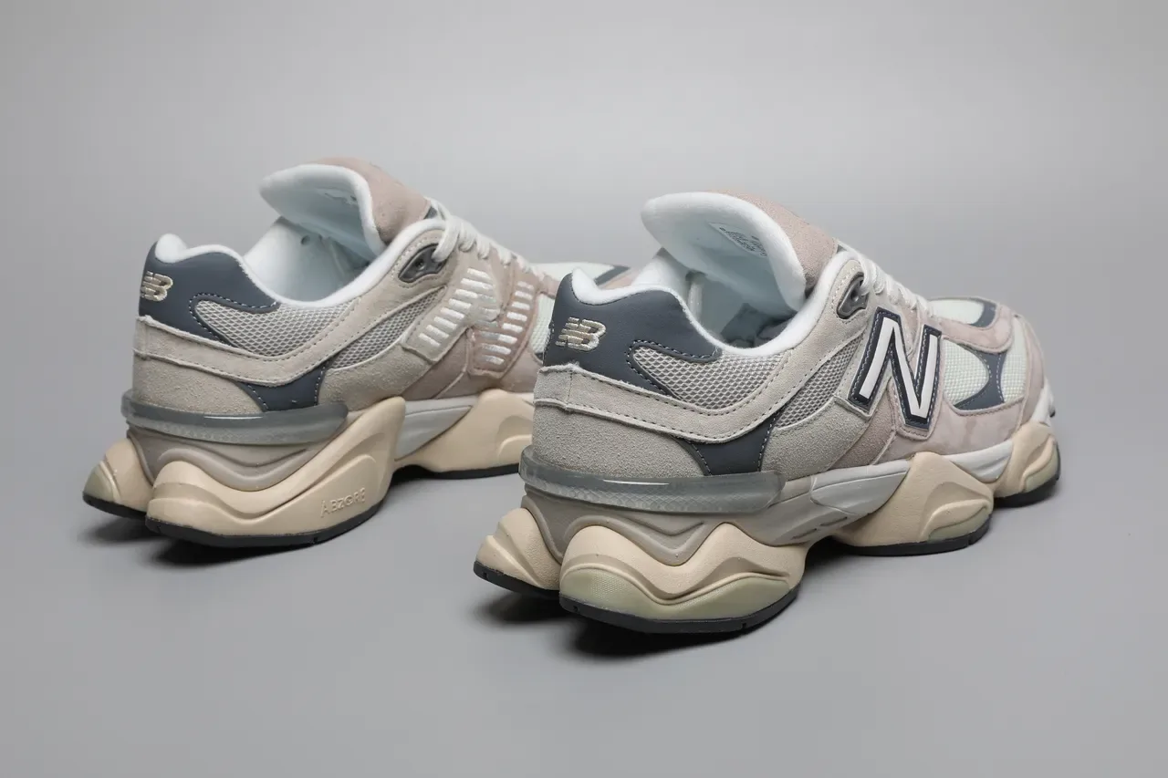 New Balance 9060 Beige Navy Lifestyle Sneakers 3