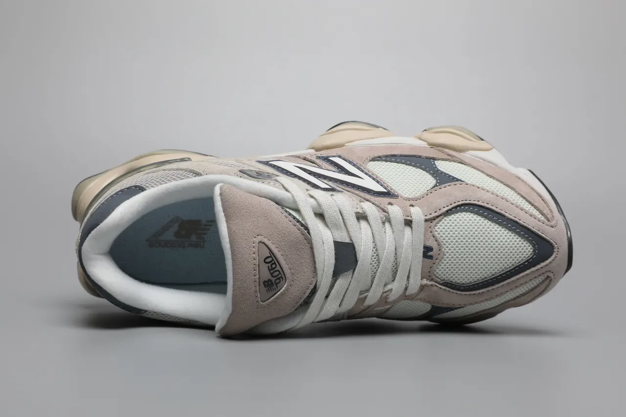 New Balance 9060 Beige Navy Lifestyle Sneakers 7