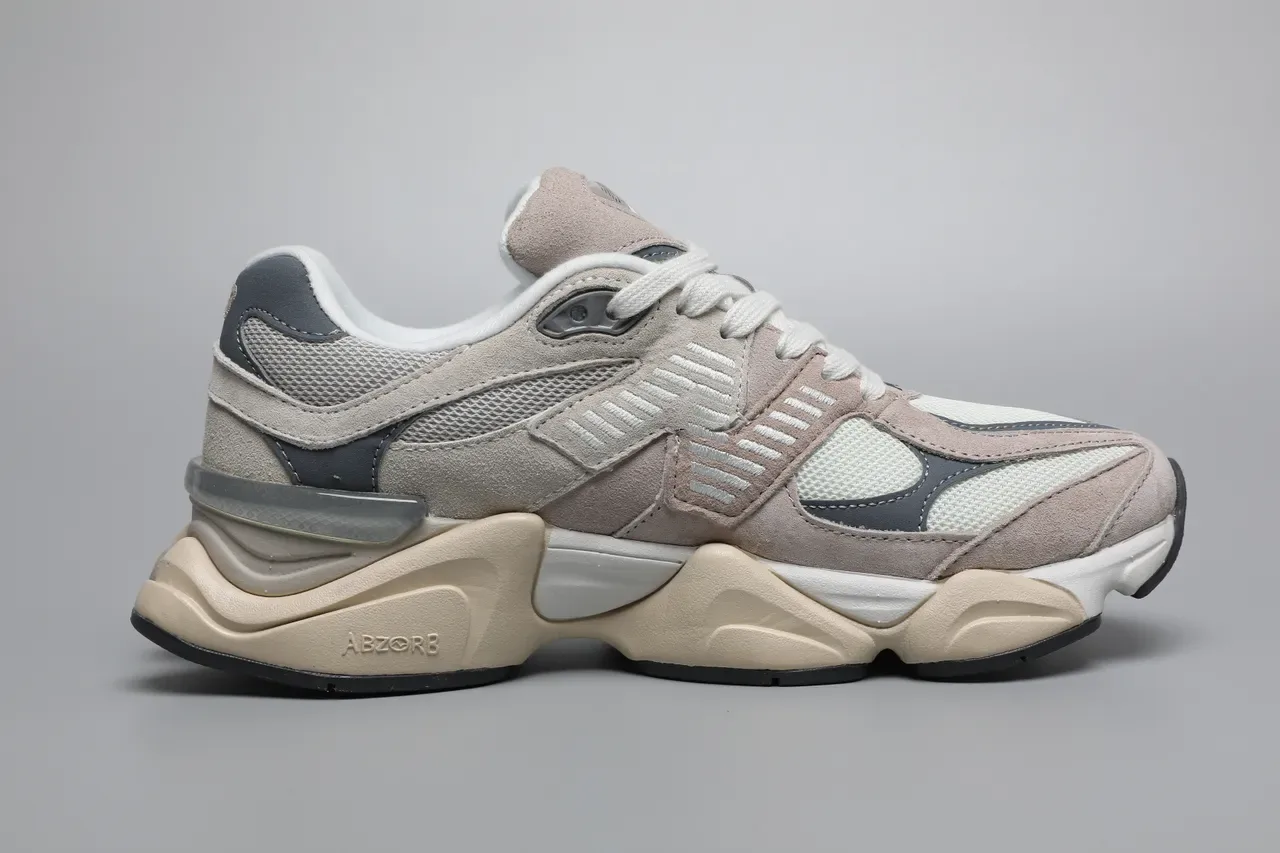 New Balance 9060 Beige Navy Lifestyle Sneakers 8