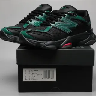 New Balance 9060 Zapatillas Chunky negras y verdes
