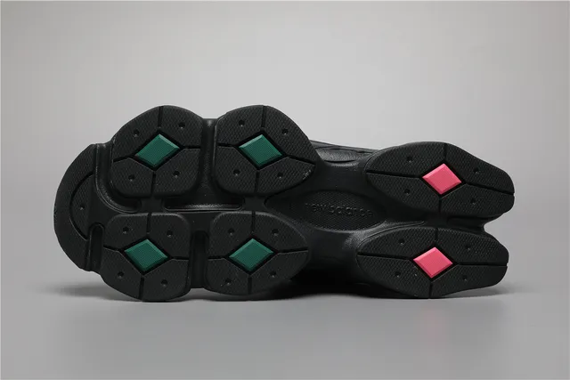 New Balance 9060 Sneakers Chunky pretos e verdes 6