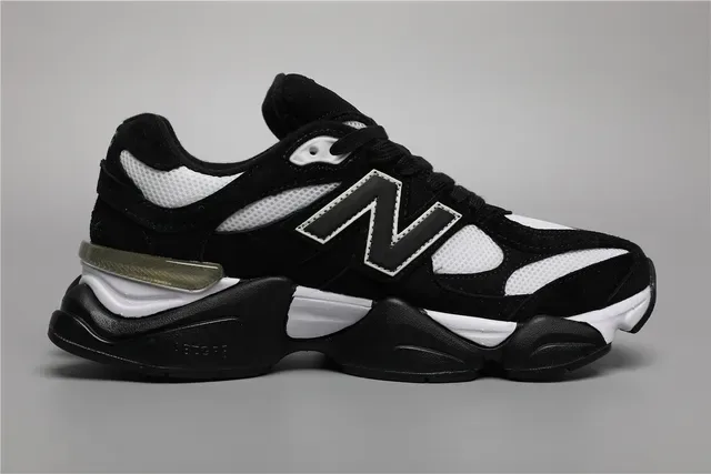 New Balance 9060 حذاء أسلوب حياة أسود وأبيض 8