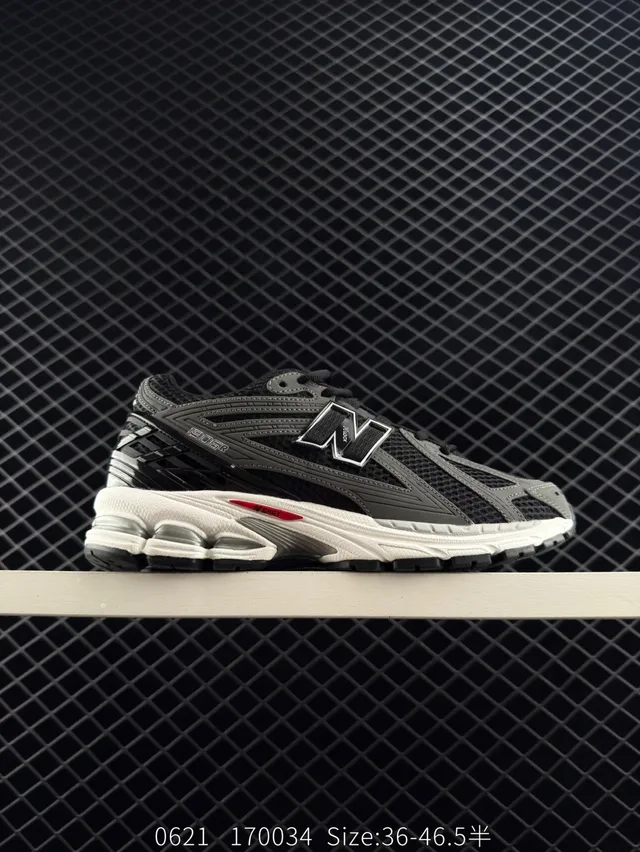 New Balance 9060 Black White Red Chunky Sneakers 4