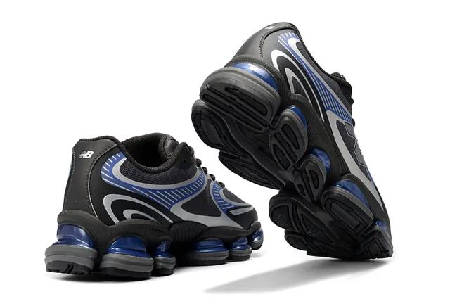New Balance 9060 أسود أبيض فضي أزرق Pod حذاء أسلوب الحياة الرياضي 2