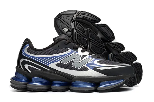 New Balance 9060 أسود أبيض فضي أزرق Pod حذاء أسلوب الحياة الرياضي 4