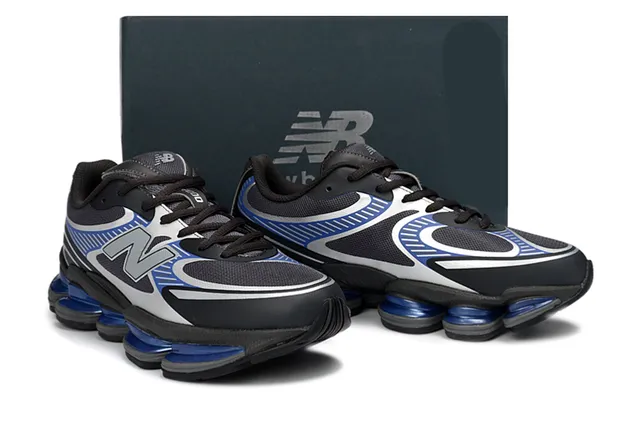 New Balance 9060 أسود أبيض فضي أزرق Pod حذاء أسلوب الحياة الرياضي 5