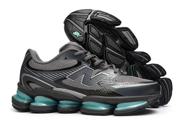 New Balance 9060 Gris Oscuro y Verde Azulado Sneakers Lifestyle 2
