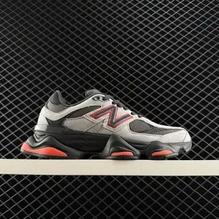 New Balance 9060 ধূসর কালো কমলা চক্কি স্নিকার