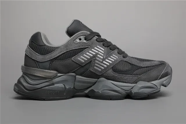 New Balance 9060 Gray Monochrome Lifestyle Sneakers 8