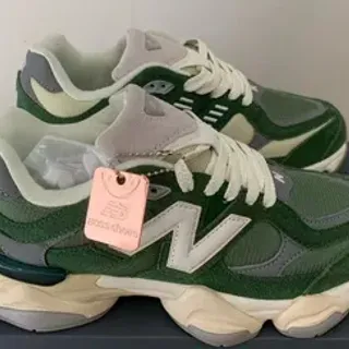 New Balance 9060 সবুজ ধূসর মোটা স্নিকার