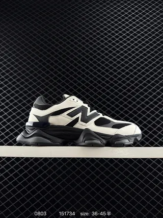 New Balance 9060 Off-White e Black Chunky Sneakers 2