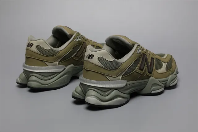 New Balance 9060 Olive Khaki Lifestyle Sneakers 3