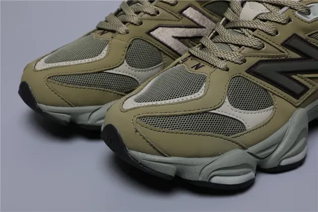 New Balance 9060 Olive Khaki Lifestyle Sneakers 4