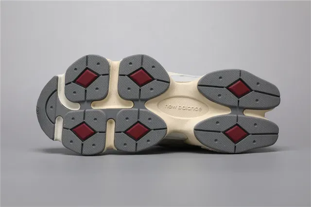 New Balance Tênis Lifestyle Bege Cinza Solado Intermediário Camadas Malha E Camurça 6