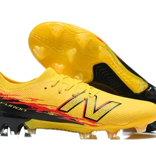 New Balance Furon হলুদ কালো লো-কাট সিন্থেটিক আপার আগ্রাসী স্টাড ফার্ম-গ্রাউন্ড সকার শোজ