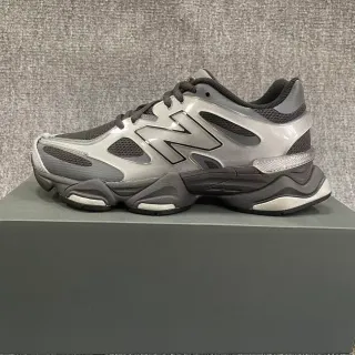 New Balance 灰黑 雕塑鞋底 金属银叠层 厚底运动鞋