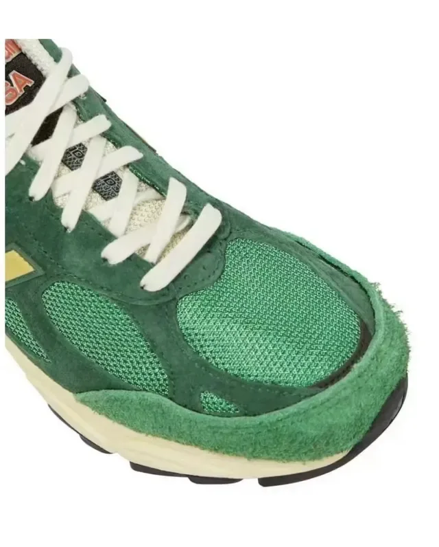 New Balance أخضر أصفر شبكة و سويد أبو علو ENCAP وسط الكعب حذاء أسلوب حياة 2