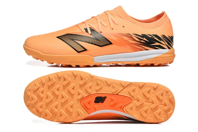 New Balance Orange Noir Knit Upper Outsole Turf Chaussures de football 9