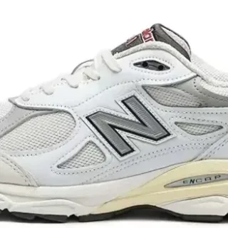 New Balance 白灰 网布和合成材质鞋面 ENCAP 缓震中底 生活方式运动鞋