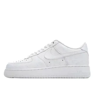 Nike Air Force 1 حذاء أسلوب حياة بتصميم زهور مطبوغ كل أبيض