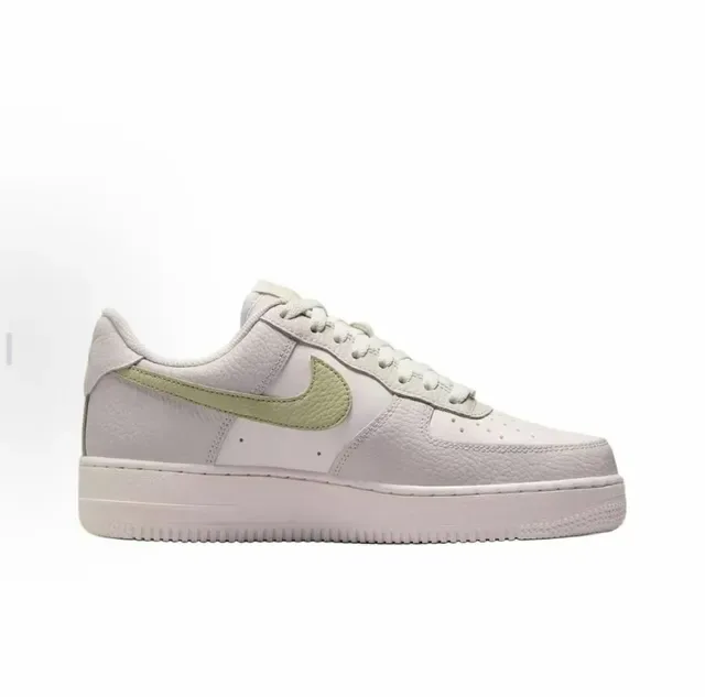 Nike Air Force 1 米色绿色低帮皮革鞋面生活方式运动鞋 2