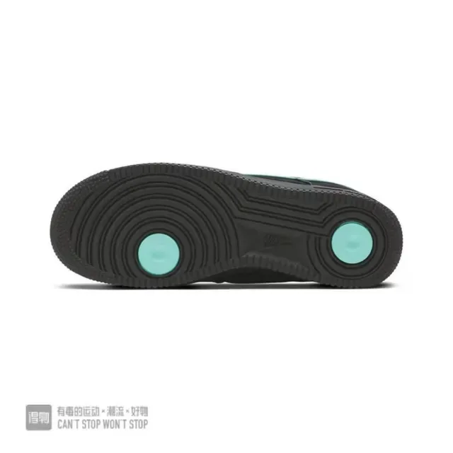 Nike Air Force 1 Noir Vert Low-Top Cuir/Suede Supérieur Sneakers Lifestyle 2