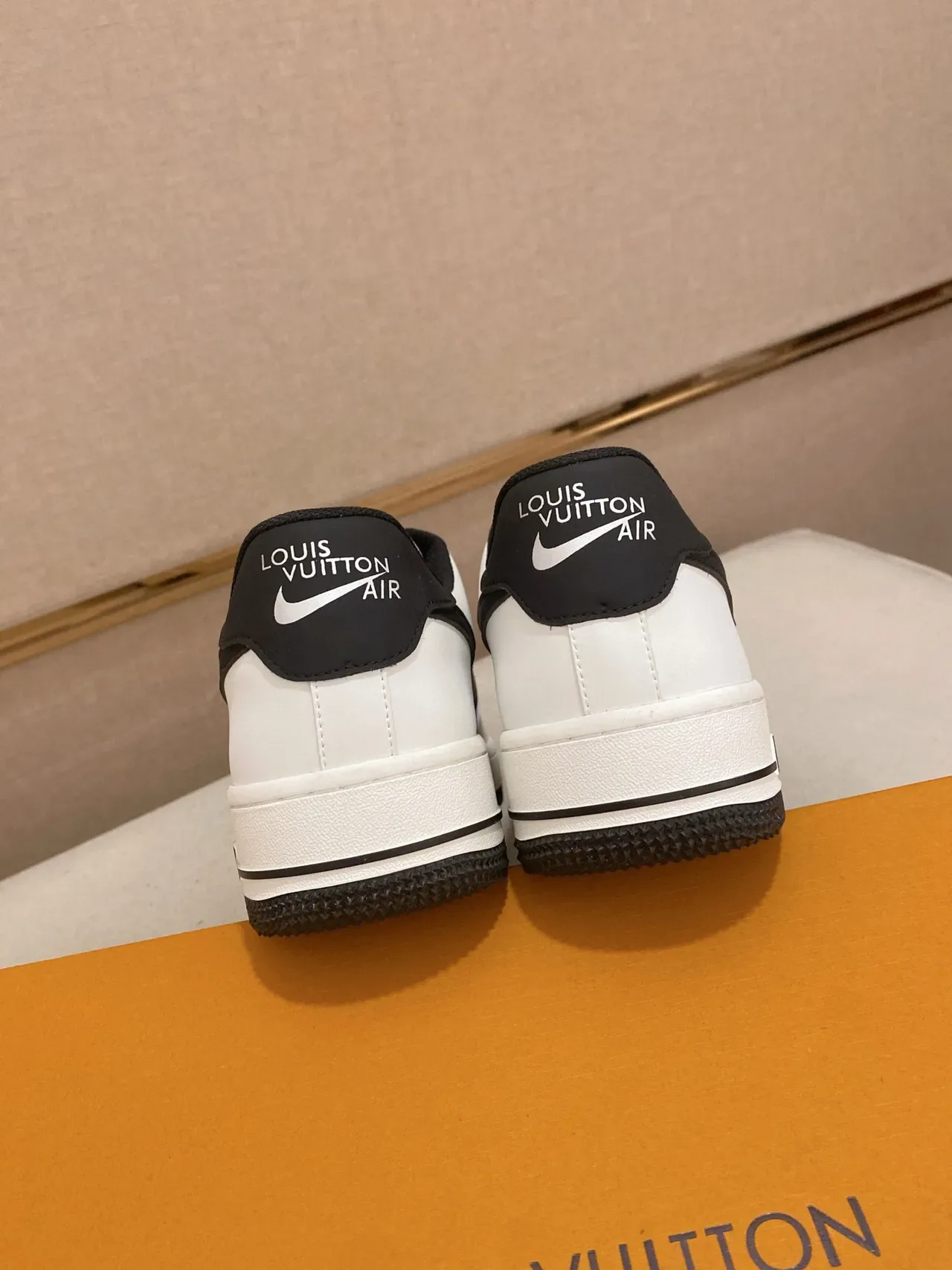Nike Air Force 1 Low Monogram Print Black White Lifestyle Sneakers 2