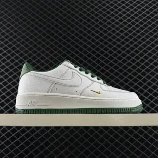 Nike Air Force 1 أبيض وأخضر لايف ستايل سينيكرز