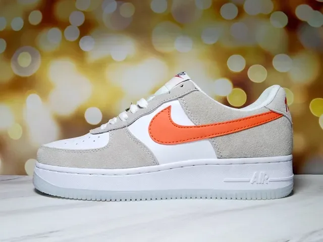 Nike Air Force 1 White and Royal Blue Lifestyle Sneakers 9
