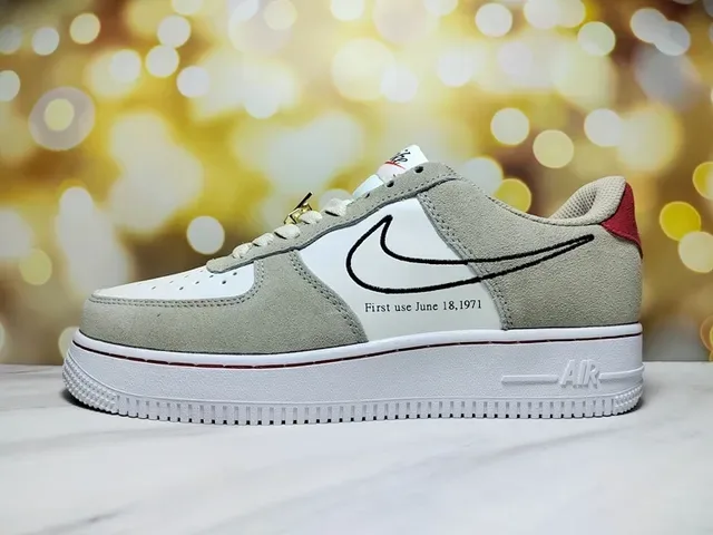 Nike Air Force 1 White and Royal Blue Lifestyle Sneakers 10