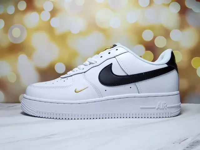 Nike Air Force 1 White and Royal Blue Lifestyle Sneakers 20
