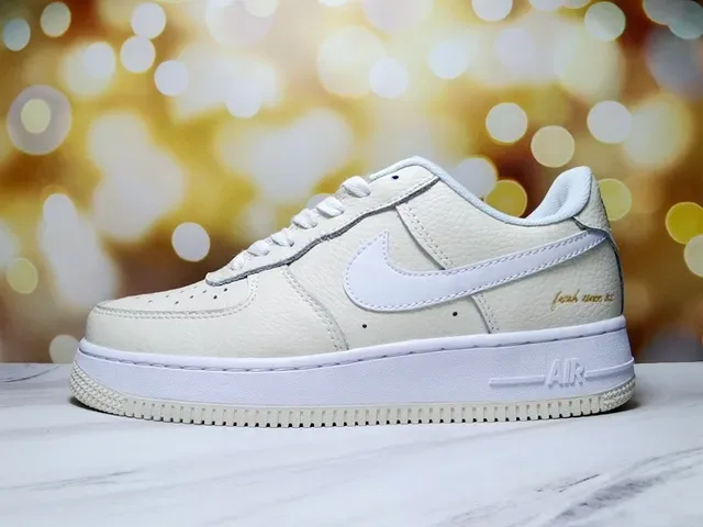 Nike Air Force 1 White and Royal Blue Lifestyle Sneakers 24