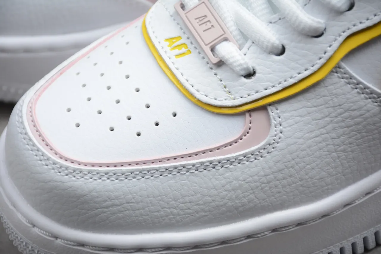 Nike Air Force 1 White and Yellow Lifestyle Sneakers 15