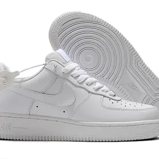 Nike Air Force 1 أحذية رياضية نمط حياة بيضاء